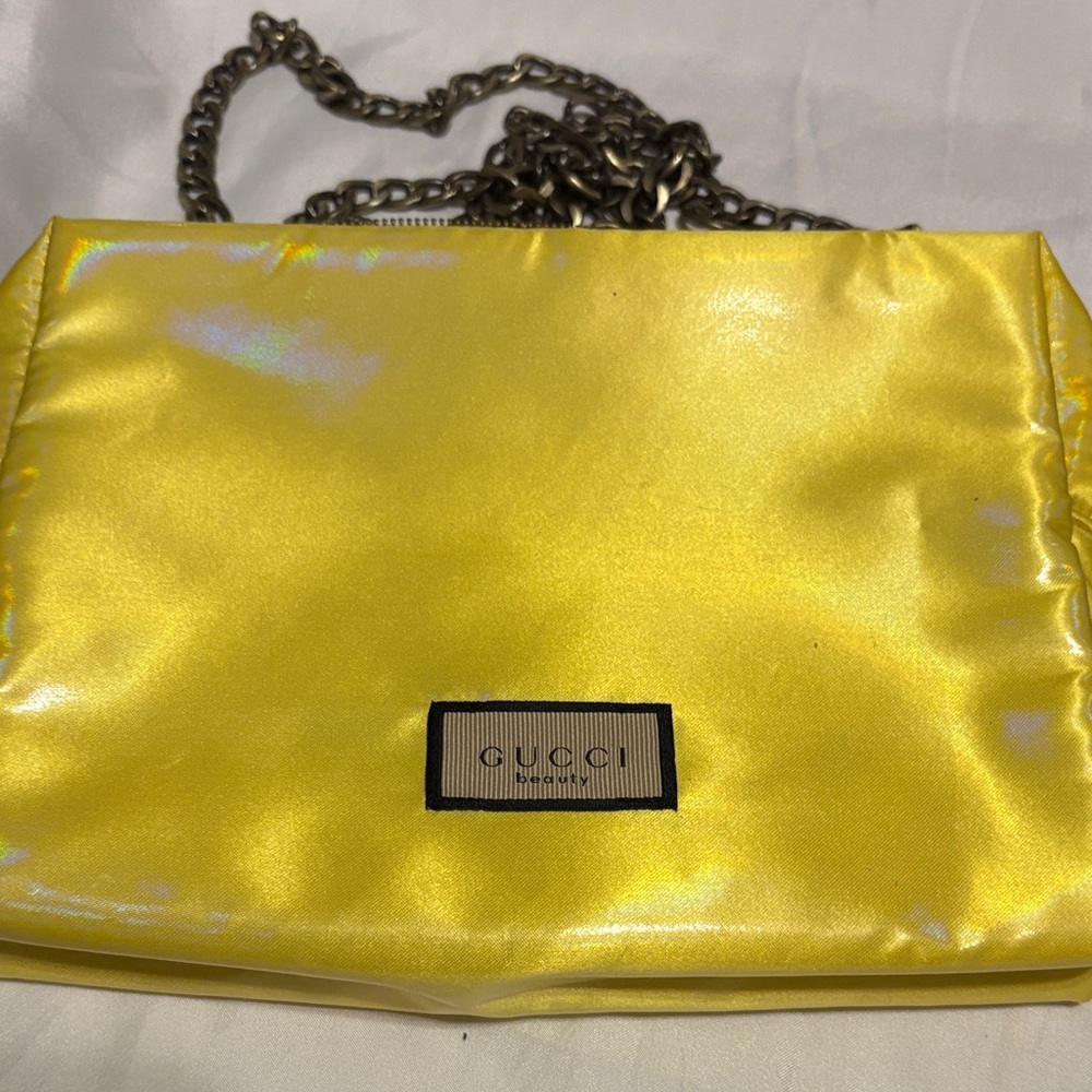 Gucci Shimmering Yellow Clutch